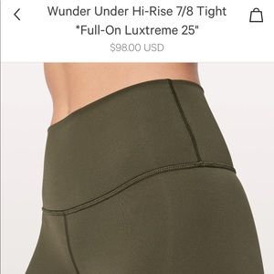 Lululemon Wunder Under
